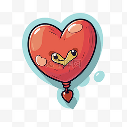 情人节气球人物情人节矢量草图