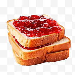 草莓酱面包图片_草莓酱烤面包