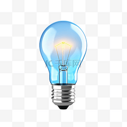 插电的灯图片_插图 3D 灯泡或概念想法
