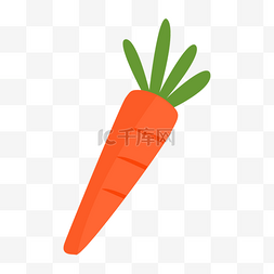 蔬菜类卡通图片_胡萝卜蔬菜橙色