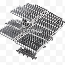 阳光的英文图片_3d 隔离太阳能电池板生产