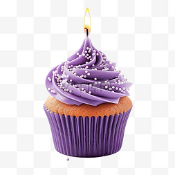 带卡片的蛋糕图片_带蜡烛的紫色蛋糕