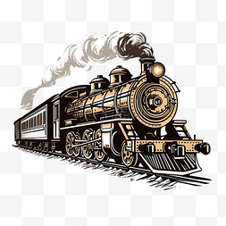 老式火车蒸汽机车