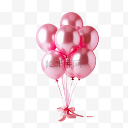 生日氣球派對图片_粉色气球生日派对