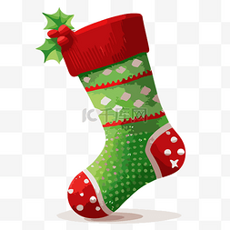圣诞袜红色图片_圣诞袜 向量