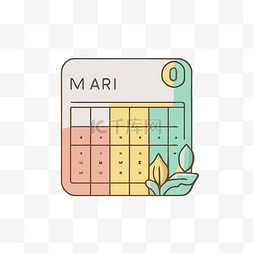 Mari日历日历ipad主题 向量