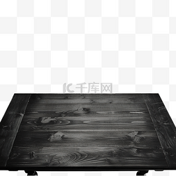 咖啡木板背景图片_空的黑色木桌
