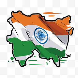 印度国旗 向量