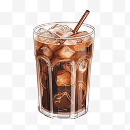 冰咖啡图片_冰咖啡插画