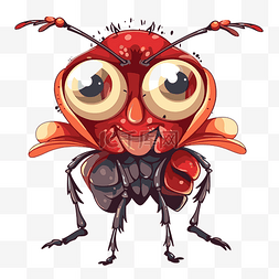bug修改图片_bug 剪贴画 可爱的卡通大眼睛昆虫 
