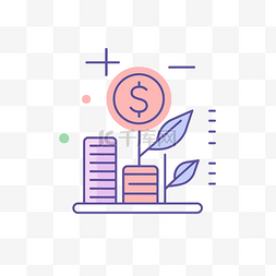 哨子icon图片_带美元的线财务图标 向量