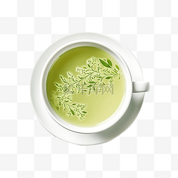 茶葉背景圖图片_一杯綠茶