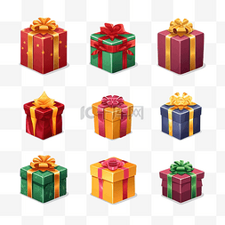 蓝丝带礼盒图片_圣诞节生日和周年庆典的礼物矢量