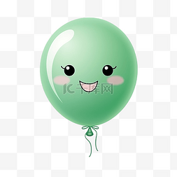 绿色气球可爱