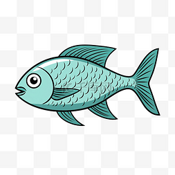 鱼形剪影图片_简单画的鱼隔离