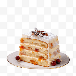 桌上的蛋糕图片_圣诞树前节日餐桌上的传统捷克圣