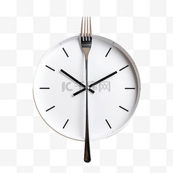刀和叉子图片_挂钟勺子和叉子吃饭时间