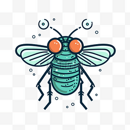 昆虫简单图片_害虫昆虫矢量图