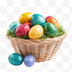 鸡蛋篮子里图片_复活节篮子里有鸡蛋