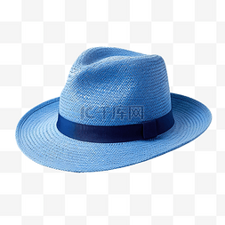 蓝色空背景图片_藍色帽子png