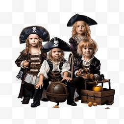 梦想黑图片_海盗风格的儿童派对