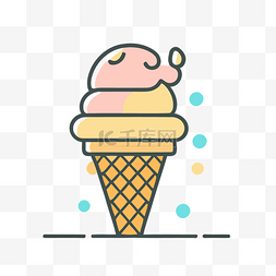 棒棒糖图标图片_冰淇淋甜筒与棒棒糖动画矢量