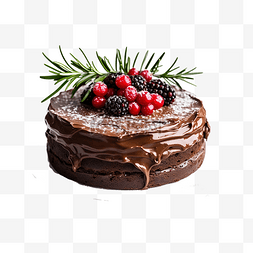 圣诞食物图片_白色木桌上装饰着浆果和迷迭香的