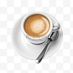 渲染咖啡图片_浓咖啡用勺子隔离