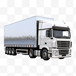 货物和车图片_集装箱卡车和拖车