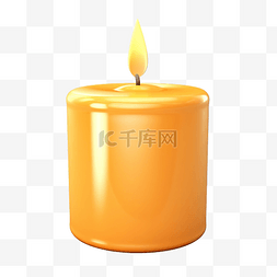 蜡烛 3d 插图