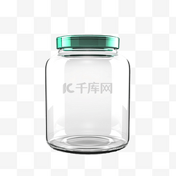 透明罐塑料罐图片_具有高质量渲染的 3d 医疗罐隔离