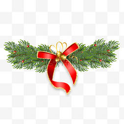圣诞雪花挂件图片_圣诞蝴蝶结挂件装饰松枝