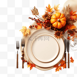 感恩节晚餐的节日餐桌