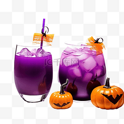 紫色酒杯图片_两杯紫色鸡尾酒