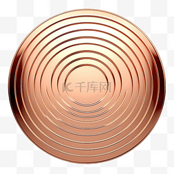 铜金属圆圈背景