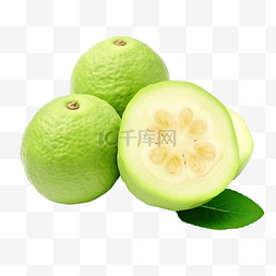 果汁梨图片_绿色番石榴 甜果，富含维生素 C，