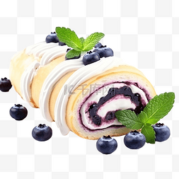 蓝莓卷奶油蛋糕烘焙主题为您的休