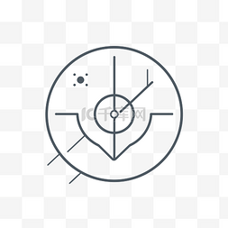 标识阿斯达阿斯达图片_游戏线性向量概念的目标线图标箭