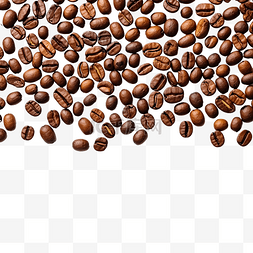 咖啡豆特写图片_用于复制空间的抽象咖啡豆
