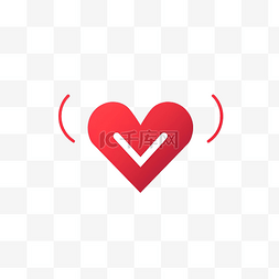 心脏运动图片_最小风格的心脏和脉搏插图