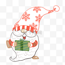 圣圣诞老人图片_圣诞节侏儒雪花