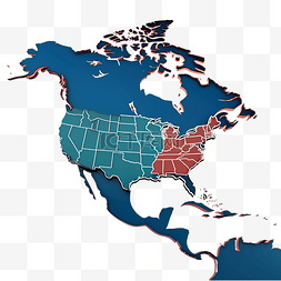 世界地图地标图片_3d 美洲大陆