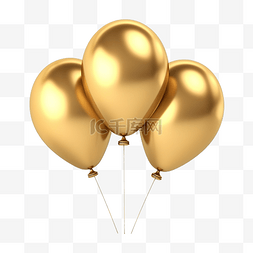 金色快图片_3d 金色气球图