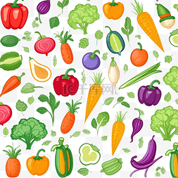 切片的辣椒图片_蔬菜和水果的无缝模式