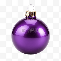 紫色聖誕球