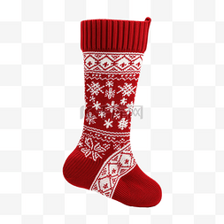 紅色禮物的聖誕襪