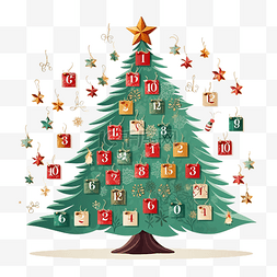 考试光荣榜图片_数一数圣诞树的数量并写出结果