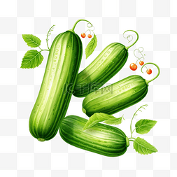 清爽背景植物图片_绿色黄瓜蔬菜黄瓜植物黄瓜瓜瓜家
