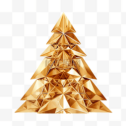 金色折纸背景图片_圣诞快乐，新年快乐，精美的金色