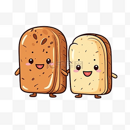 面包快餐卡通